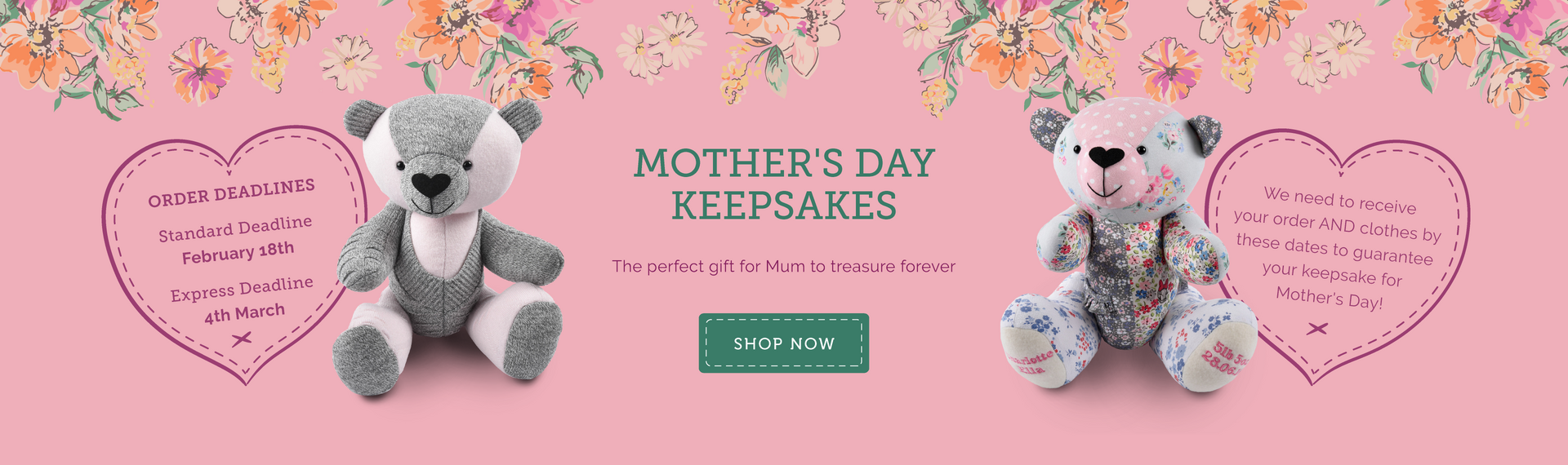 Mother's Day Deadlines