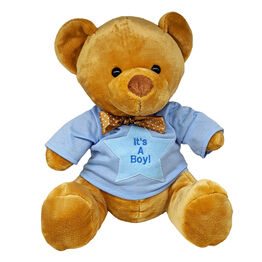 Teddy Bear with Personalised 'It's A Boy!' T Shirt