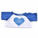 Teddy Bear with Personalised Valentine's Day T Shirt additional 4