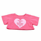 Teddy Bear with Personalised Valentine's Day T Shirt additional 2