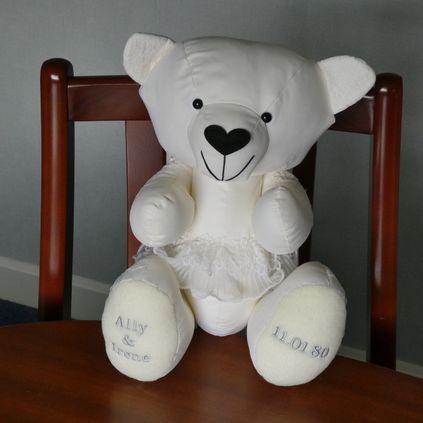 Customer image of Wedding Dress Memory Bear