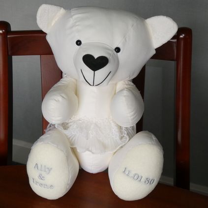 Customer image of Wedding Dress Memory Bear