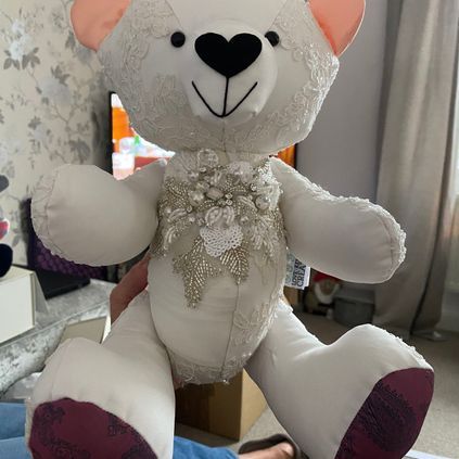 Customer image of Wedding Dress Memory Bear