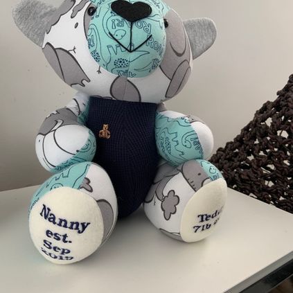 Customer image of Baby Clothing Memory Bear - Baby Boy