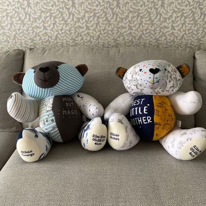 Customer image of Baby Clothing Memory Bear - Baby Boy