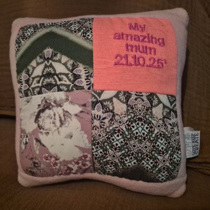 Customer image of Mini Keepsake Cushion