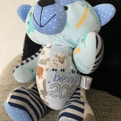 Customer image of Baby Clothing Memory Bear - Baby Boy