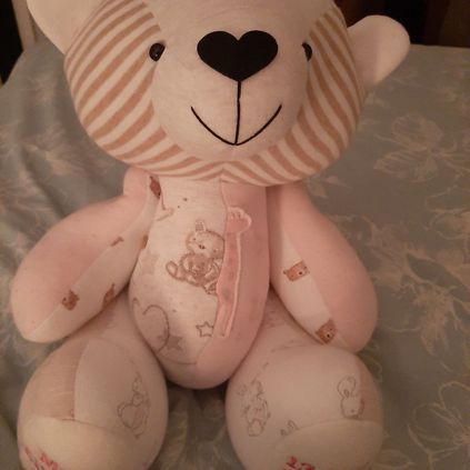 Customer image of Baby Clothing Memory Bear - Baby Girl