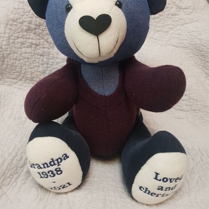 Customer image of Cardigan / Jumper Memory Bear