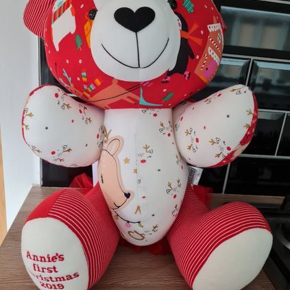 Customer image of Baby Clothing Memory Bear - Baby Girl
