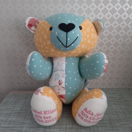 Customer image of Baby Clothing Memory Bear - Baby Girl