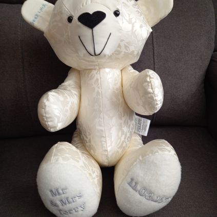 Customer image of Wedding Dress Memory Bear