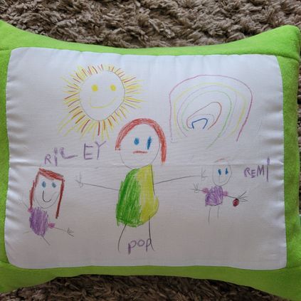 Customer image of Children's Drawing Cushion