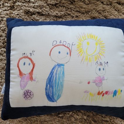 Customer image of Children's Drawing Cushion