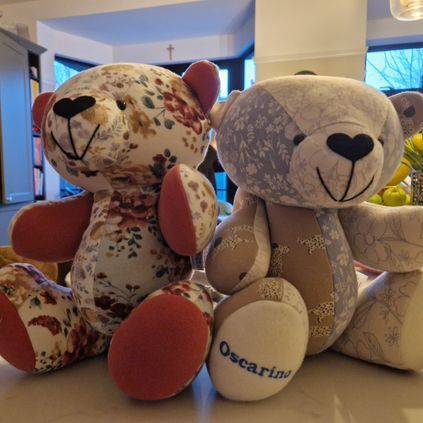 Customer image of Baby Clothing Memory Bear - Baby Girl