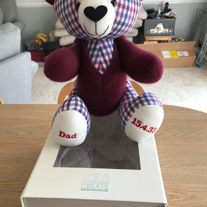 Customer image of Cardigan / Jumper Memory Bear