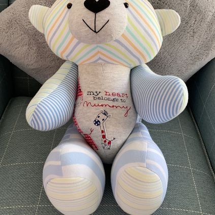 Customer image of Baby Clothing Memory Bear - Baby Boy