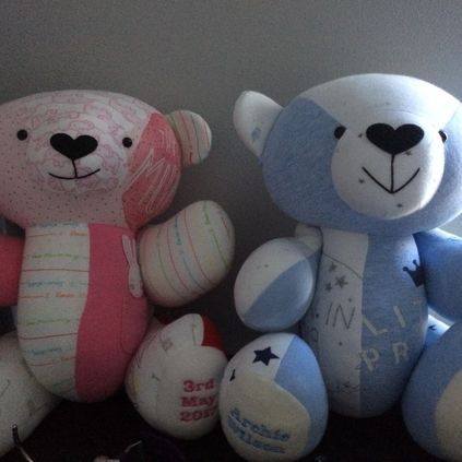 Customer image of Baby Clothing Memory Bear - Baby Boy