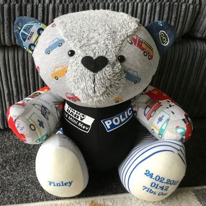 Customer image of Baby Clothing Memory Bear - Baby Boy