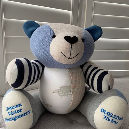 Customer image of Baby Clothing Memory Bear - Baby Boy