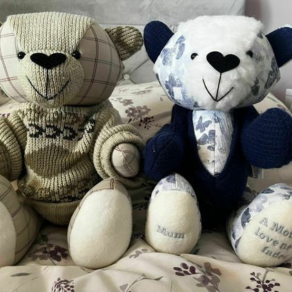 Customer image of Female Cardigan / Jumper Memory Bear