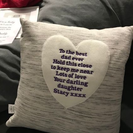 Customer image of Grandad Keepsake Cushion