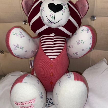 Customer image of Female Cardigan / Jumper Memory Bear
