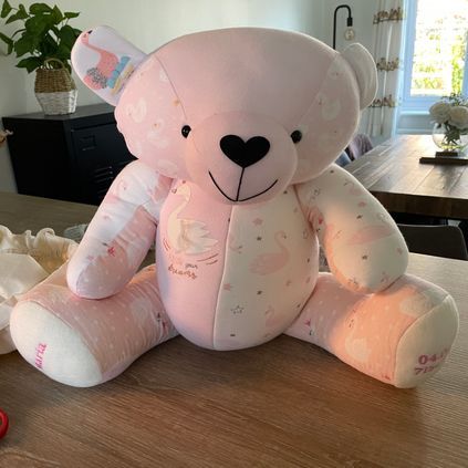 Customer image of Baby Clothing Memory Bear - Baby Girl