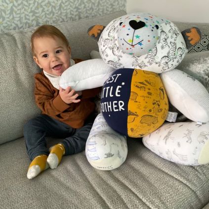 Customer image of Baby Clothing Memory Bear - Baby Boy