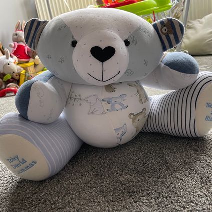 Customer image of Baby Clothing Memory Bear - Baby Boy