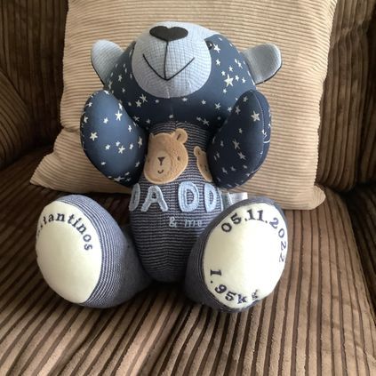 Customer image of Baby Clothing Memory Bear - Baby Boy