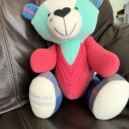 Customer image of Female Cardigan / Jumper Memory Bear
