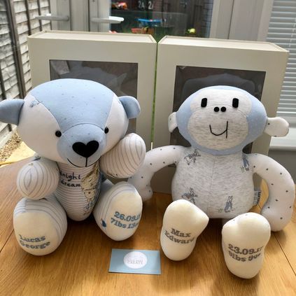 Customer image of Baby Clothing Memory Bear - Baby Boy