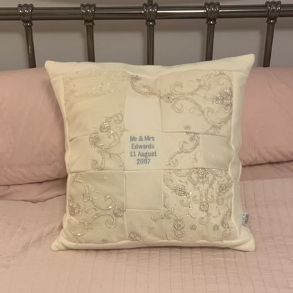 Customer image of Wedding Dress Keepsake Cushion