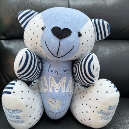 Customer image of Baby Clothing Memory Bear - Baby Boy