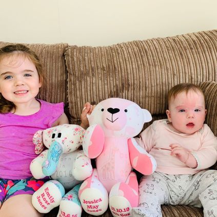 Customer image of Baby Clothing Memory Bear - Baby Girl