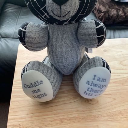 Customer image of Female Cardigan / Jumper Memory Bear
