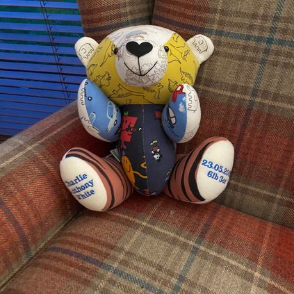 Customer image of Baby Clothing Memory Bear - Baby Boy
