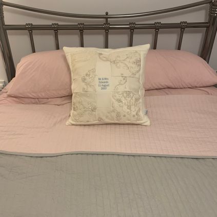 Customer image of Wedding Dress Keepsake Cushion