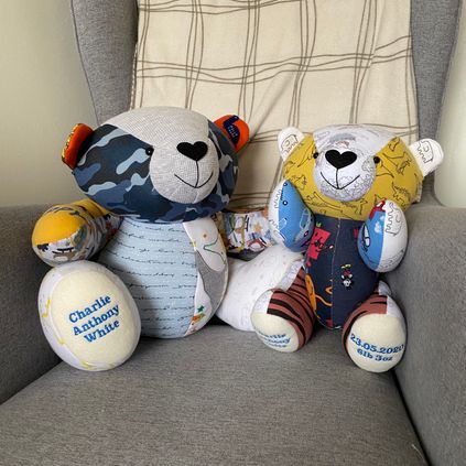 Customer image of Baby Clothing Memory Bear - Baby Boy