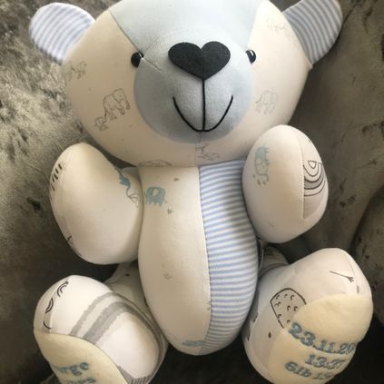 Customer image of Baby Clothing Memory Bear - Baby Boy