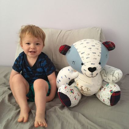 Customer image of Baby Clothing Memory Bear - Baby Boy