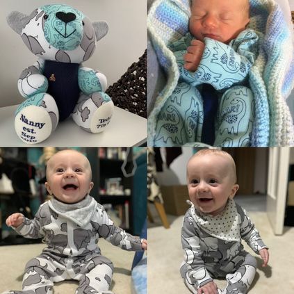 Customer image of Baby Clothing Memory Bear - Baby Boy