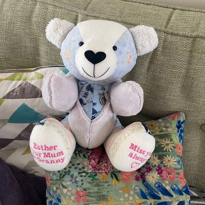 Customer image of Female Cardigan / Jumper Memory Bear