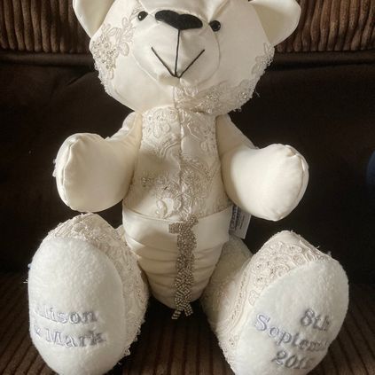 Customer image of Wedding Dress Memory Bear
