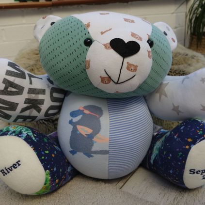 Customer image of Baby Clothing Memory Bear - Baby Boy