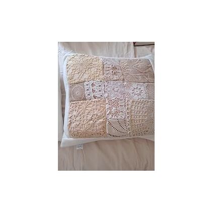 Customer image of Patchwork Keepsake Cushion