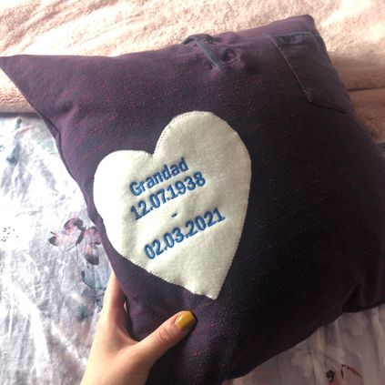 Customer image of Grandad Keepsake Cushion