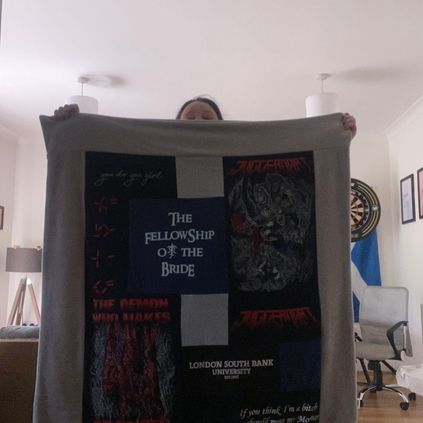 Customer image of Adult Clothing Memory Blanket