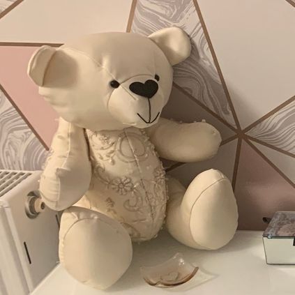 Customer image of Wedding Dress Memory Bear